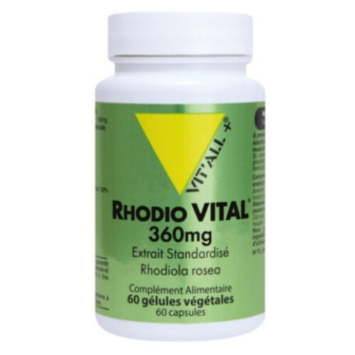 Vitall+ Rhodio Vital 360mg Extrait Standardisé Rhodiola Rosea - 30 Gélules