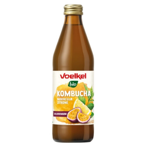Voelkel Kombucha, Fruit de la Passion et Citron Bio – 330ml