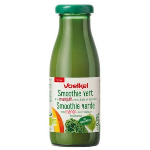 Voelkel Smoothie Vert Mangue, Chou Kale et Epinard Bio - 250ml