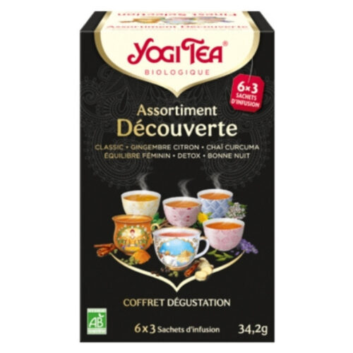 Yogi Tea Assortiment Découverte Coffret Dégustation Sachets Bio - 6x3u