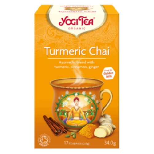 Yogi Tea Chaï Infusion Ayurvédique Curcuma, Cannelle et Gingembre Sachets Bio - 17u