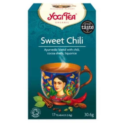 Yogi Tea Chili Doux Infusion Ayurvédique Ecorce de Cacao et Réglisse Sachets Bio - 17u