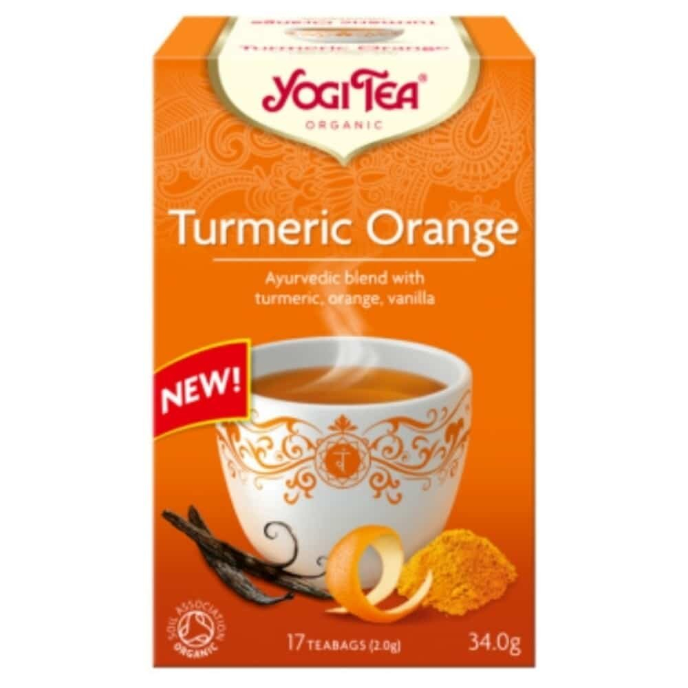 Yogi Tea Curcuma Orange Infusion Ayurvedique Curcuma Orange Et Vanille Sachets Bio 17u