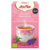 Yogi Tea Equilibre Féminin Infusion Ayurvédique Feuille de Framboisier, Verveine Odorante et Lavande Sachets Bio - 17u