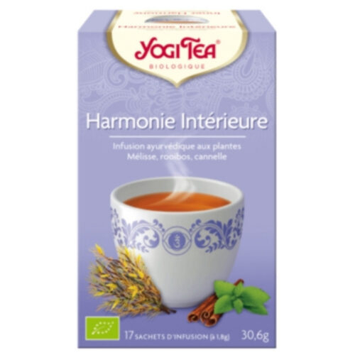 Yogi Tea Harmonie Intérieur Infusion Mélisse, Rooibos et Cannelle Sachets Bio - 17u
