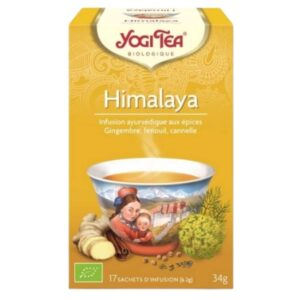 Yogi Tea Himalaya Infusion Gingembre Fenouil Et Cannelle Sachets Bio 17u
