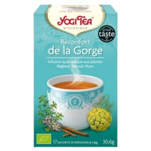 Yogi Tea Reconfort De La Gorge Infusion Ayurvedique Reglisse Fenouil Et Thym Sachets Bio 17u