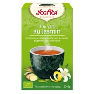 Yogi Tea The Vert Au Jasmin Infusion Ayurvedique The Vert Jasmin Gingembre Et Zeste De Citron Sachets Bio 17u