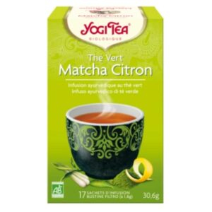Yogi Tea The Vert Matcha Citron Infusion Ayurvedique The Vert Matcha Et Zeste De Citron Sachets Bio 17u