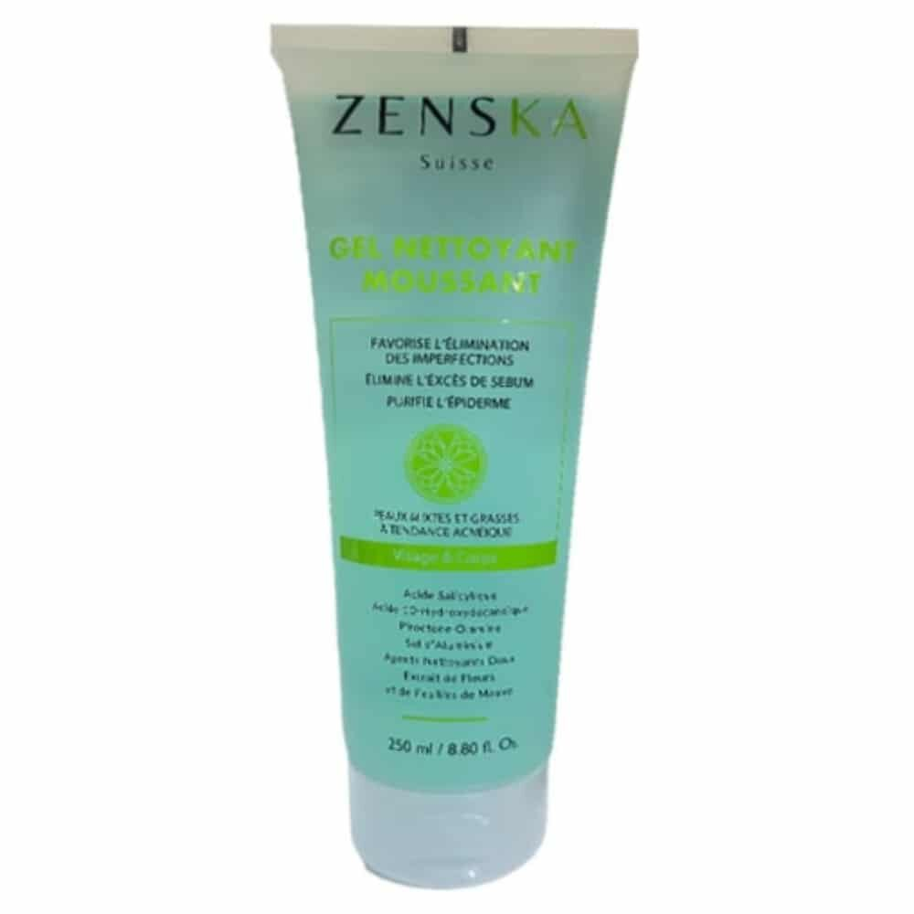 Zenska Gel Nettoyant Moussant Purifiant 250ml