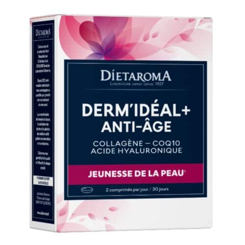 Dietaroma Derm Ideal Plus Collagène, CoQ10 et Acide Hyaluronique - 60 Comprimés