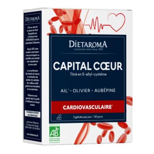 Dietaroma Ail Olivier Aubépine Cardiovasculaire Bio - 60 Gélules
