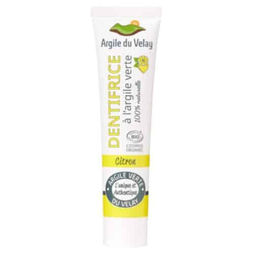 Velay Dentifrice à l'Argile Verte Goût Citron Bio - 75ml