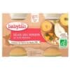 BabyBio Pots des Délices des Vergers de Nos Régions 6mois+ Bio - 2x130g