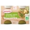 BabyBio Pots de Légumes Verts de Nos Régions 4mois+ Bio - 2x130g