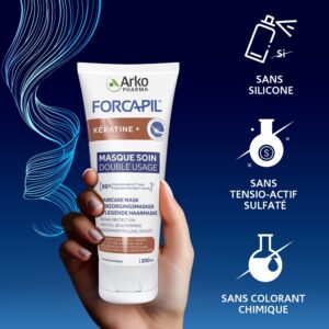 Arkopharma Forcapil Keratine Masque Soin Double Usage 200ml 2