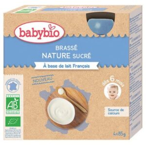 Babybio Brasse Nature Sucre A Base De Lait 6mois Bio 4x85g