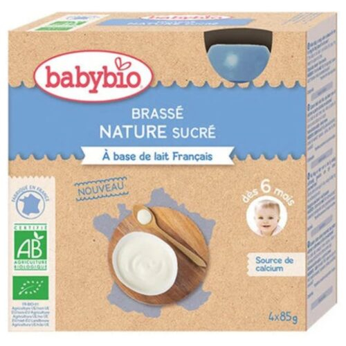 Babybio Brasse Nature Sucre A Base De Lait 6mois Bio 4x85g