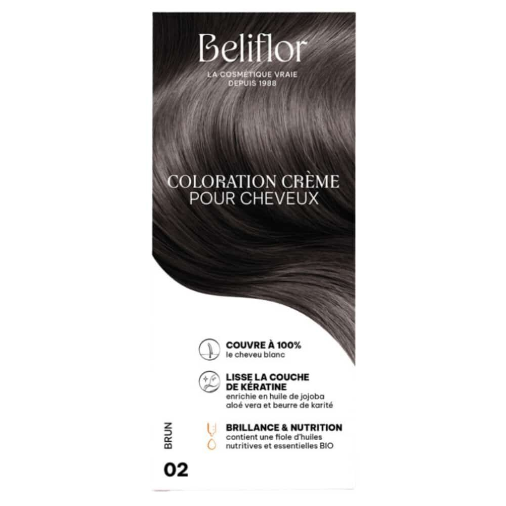Beliflor Coloration Creme Cheveux N02 Brun 1u