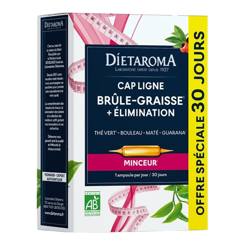 Dietaroma Cap Ligne Brule Graisse Ampoules Bio 2010u