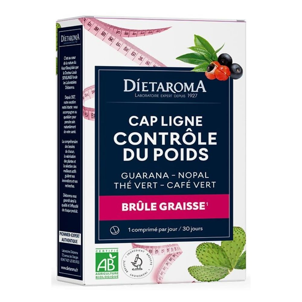 Dietaroma Cap Ligne Brule Graisse Et Controle Du Poids 30 Comprimes