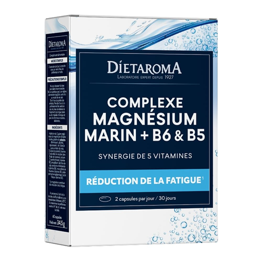 Dietaroma Complexe Magnesium Marin B6 Et B5 60 Capsules