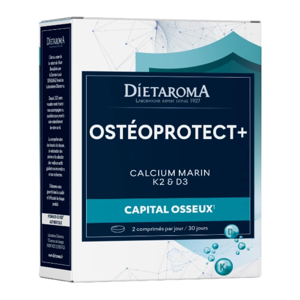 Dietaroma Osteoprotect Calcium Marin K2 Et D3 Capital Osseux Vegan 60 Comprimes