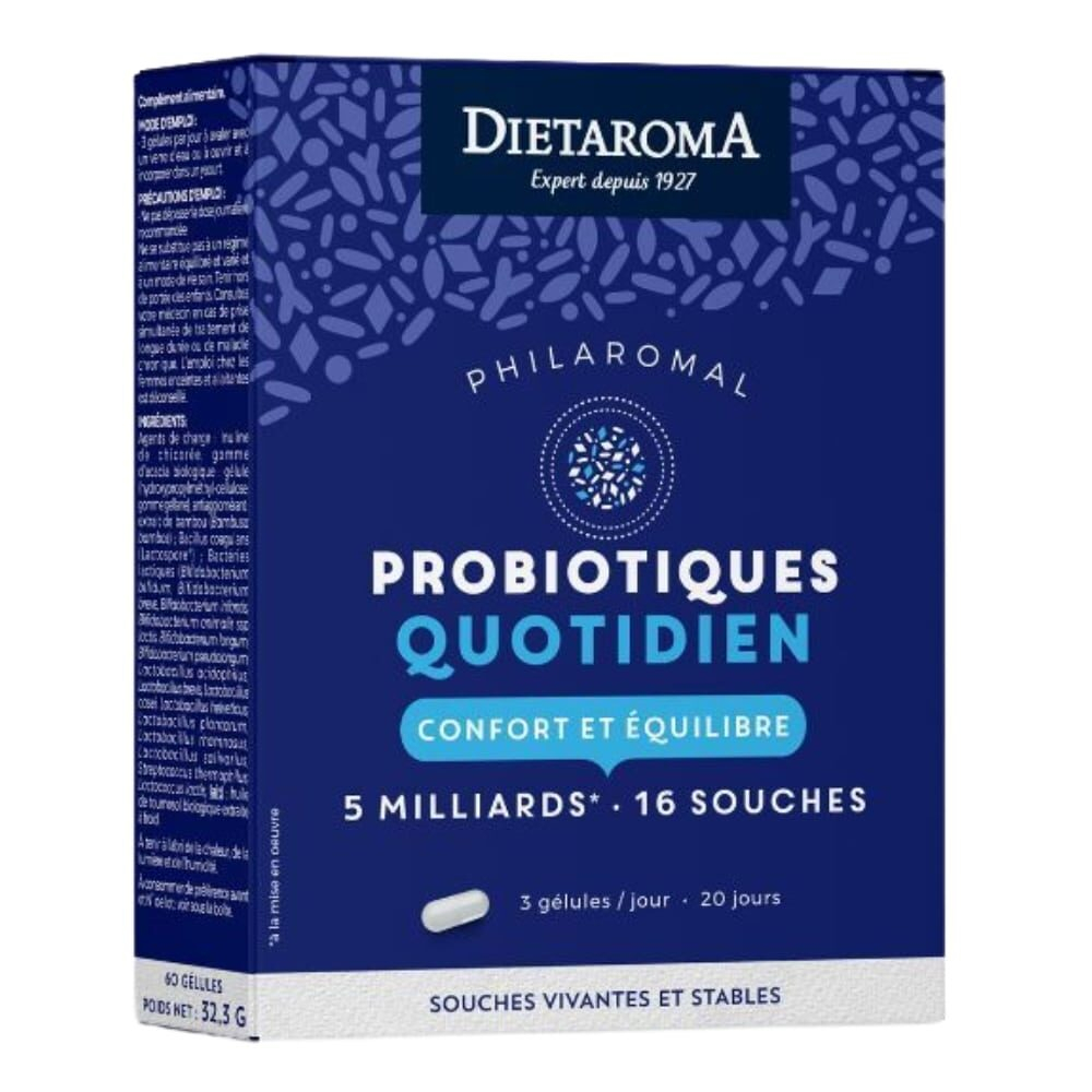 Dietaroma Philaromal Microbiotiques Quotidien Confort Et Equilibre 20 Gelules