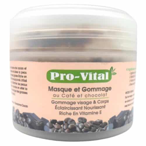 Pro Vital Masque et Gommage au Café et chocolat 200gr