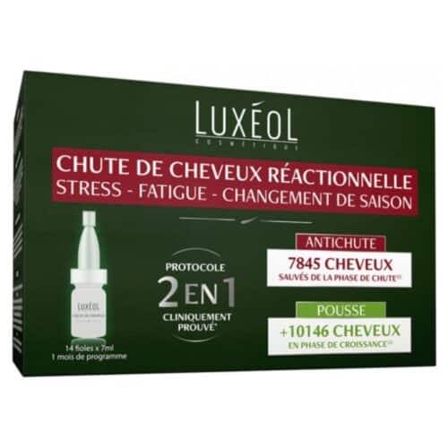 Luxeol Anti-Chut Reactionnelle 2en1 14 fioles x 7ml