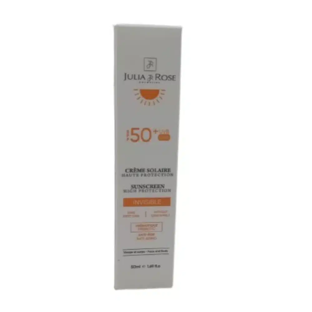 Julia Rose Creme Solaire Invisible Aux Prebiotiques Spf50 50ml