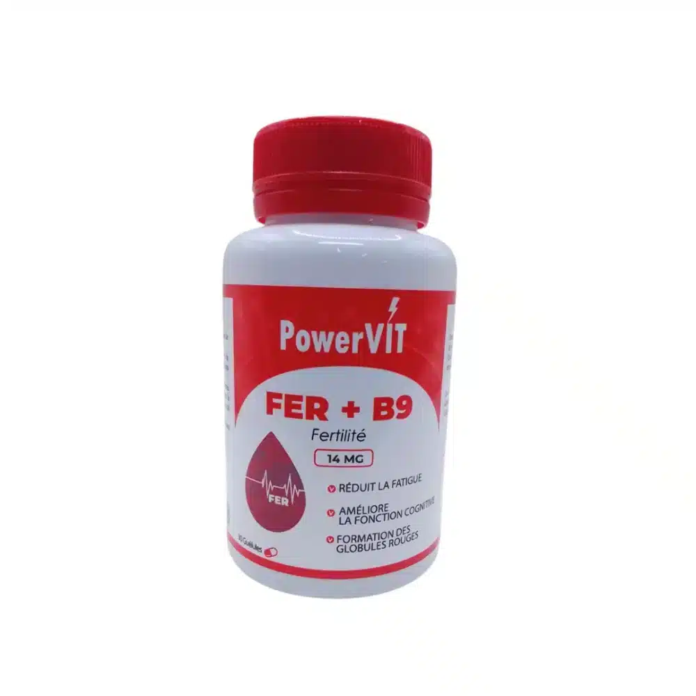 Powervit Fer B9 14mg 30 Gelules