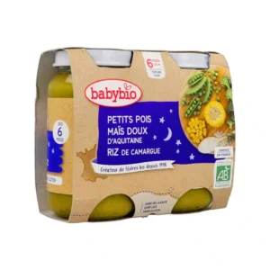 Babybio Pot Bonne Nuit Petits Pois Mais Riz 2200g