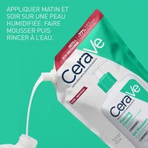 Cerave Gel Moussant Nettoyant Peau Normale A Grasse Eco Recharge 473ml 4
