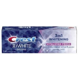 Crest 3d White Deluxe 3en1 Vitalizing Fresh 75ml