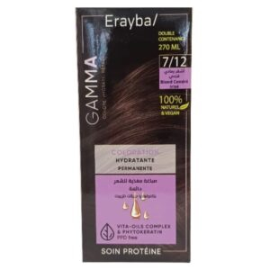 Erayba Gamma Coloration Hydratante Permanente Naturelle 712 Blond Cendre Irise