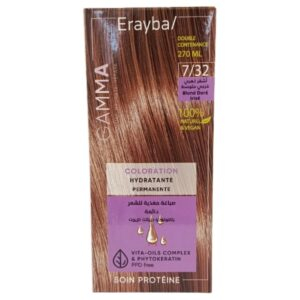 Erayba Gamma Coloration Hydratante Permanente Naturelle 732 Blond Dore Irise
