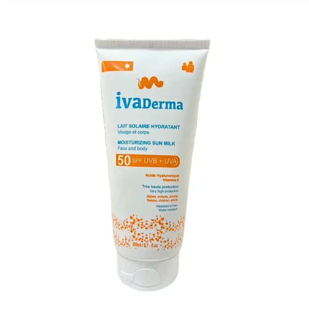 IVADERMA - Lait Solaire Hydratant SPF50 - 200ml 