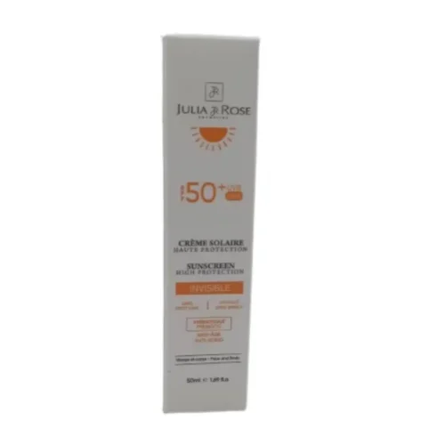 Julia Rose Creme Solaire Invisible Aux Prebiotiques Spf50 50ml