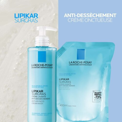 La Roche Posay Lipikar Surgas Creme Lavante Ecorecharge 400ml 5