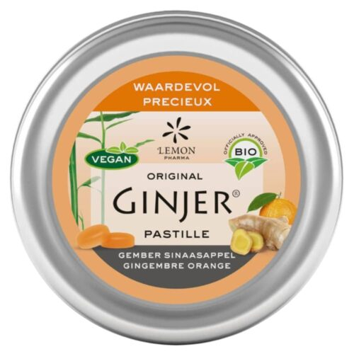 Lemon Pharma Ginjer Pastilles Gout Gingembre Et Orange 40g