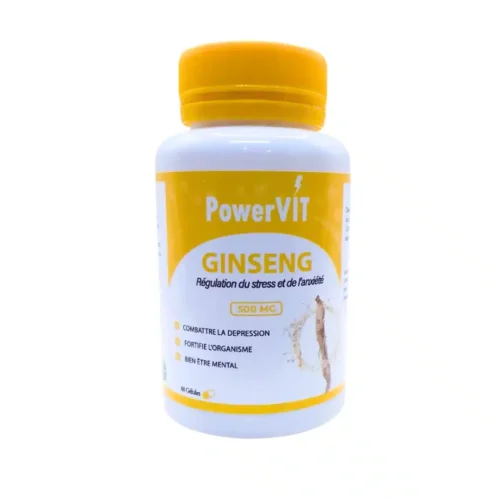 Powervit Ginseng 500mg 60 Gelules