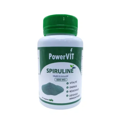 Powervit Spiruline 500mg 120 Comprimes