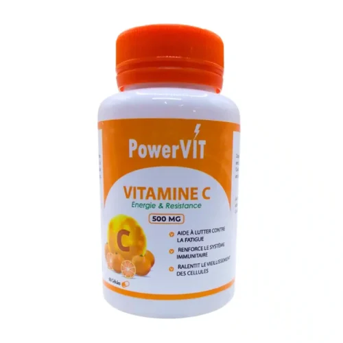 Powervit Vitamine C 500mg 60 Gelules