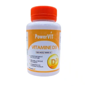 Powervit Vitamine D3 5000ui 60 Capsules