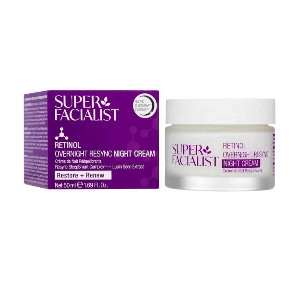 Super Facialist Retinol Renew Overnight Resync Night Cream 50ml