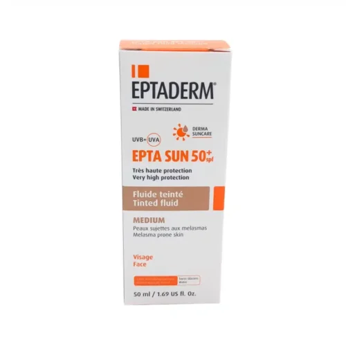 Eptaderm Epta Sun Spf50 Fluide Teinte Medium 50ml