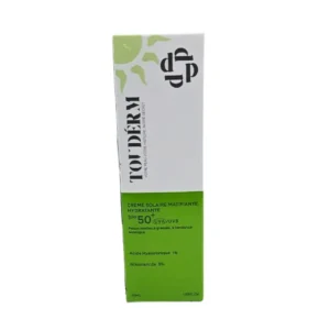 Touderm Creme Solaire Matifiante Hydratante Spf50 Peaux Mixtes A Grasses 50ml