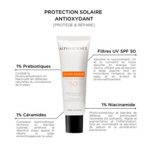 Alphascience Ultra Shield Antioxydants Haute Protection Uv Spf50 40ml 4