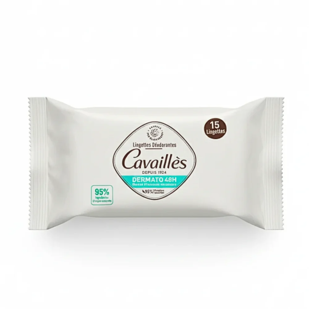 Roge Cavailles Lingettes Deodorant Dermato 48h 15un
